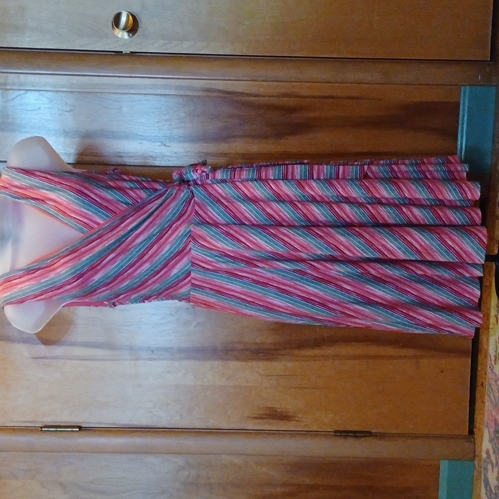 Anthropologie Bailey Striped Sleeveless Midi Dress Size M NWT